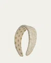 L. Erickson Usa Cici Metallic Wide Headband In Gold