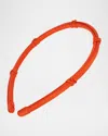 L. Erickson Usa Five Knot 1/4 Ultracomfort Headband In Mandarin