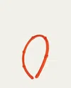 L. Erickson Usa Five Knot 1/4 Ultracomfort Headband In Mandarin