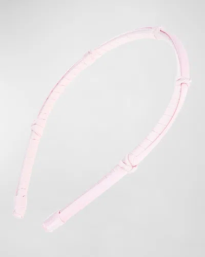 L. Erickson Usa Five Knot 1/4 Ultracomfort Headband In Pink