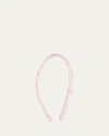 L. Erickson Usa Five Knot 1/4 Ultracomfort Headband In Rose Quartz