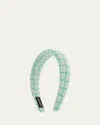 L. Erickson Usa Helena Patterned Headband In Green