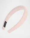 L. Erickson Usa Helena Patterned Headband In Pink