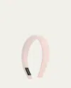 L. Erickson Usa Helena Patterned Headband In Pink