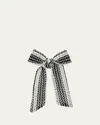 L. Erickson Usa Liz Textured Bow Barrette In Black