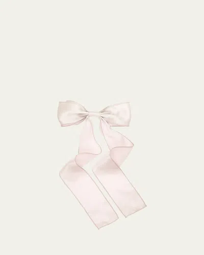 L. ERICKSON USA LONG SATIN BOW BARRETTE
