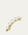 L. Erickson Usa Marseille Pearly Barrette In Gold Pearl