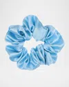 L. Erickson Usa Medium Satin Scrunchie In Cloud