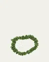 L. Erickson Usa Mini Satin Scrunchie In Avocado