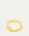 L. Erickson Usa Mini Satin Scrunchie In Plantain