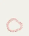 L. Erickson Usa Mini Satin Scrunchie In Rose Quartz