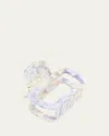 L. Erickson Usa Opal Square Acetate Jaw Clip In Lavender