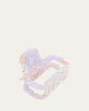 L. Erickson Usa Opal Square Acetate Jaw Clip In Purple