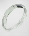 L. Erickson Usa Pleated Bouffant Silk Headband In Sc Thyme
