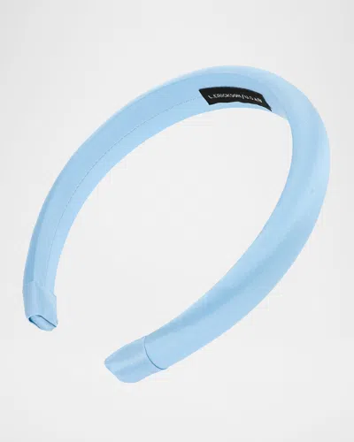 L. Erickson Usa Silk Charmeuse Padded Headband In Cloud