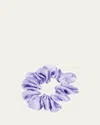 L. Erickson Usa Silky Charmeuse Medium Pony Scrunchie In Purple
