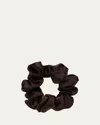 L. Erickson Usa Silky Charmeuse Medium Pony Scrunchie In Silk Charmeuse Sable