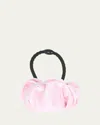 L. Erickson Usa Super Scrunch Ponytail Holder In Silk Charmeuse Piglet