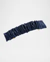 L. Erickson Usa Super Scrunch Silk Barrette In Navy