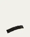 L. Erickson Usa Super Scrunch Silk Barrette In Silk Charmeuse Black