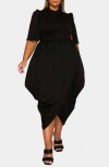 L I V D Aesira Tulip Hem Maxi Dress In Black