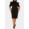 L I V D Astra Sheath Dress In Black