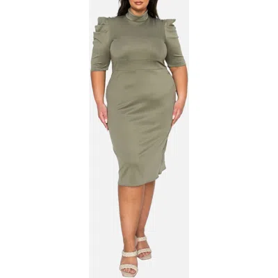 L I V D Astra Sheath Dress In Green