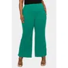 L I V D Blake Pintuck Pleat Wide Leg Pants In Kelly Green