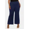 L I V D Blake Pintuck Pleat Wide Leg Pants In Navy