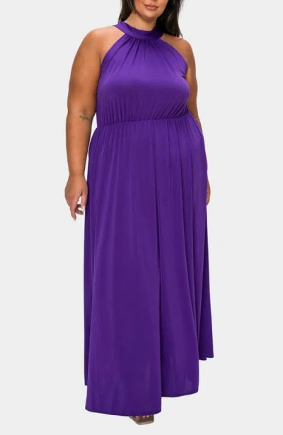 L I V D Cassia Maxi Dress In Purple