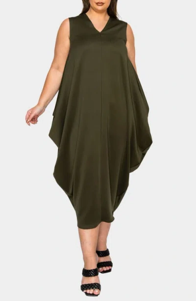 L I V D Clover Sleeveless Dress In Green