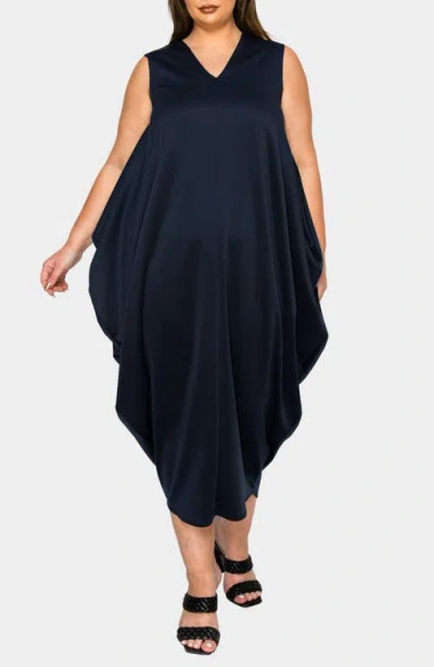 L I V D Clover Sleeveless Dress In Blue