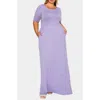 L I V D Eva Jersey Maxi Dress In Purple