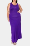 L I V D Everyday Essential Tank Maxi Dress In Purple
