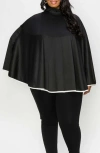 L I V D Kadra Ribbon Detail Cape In Black