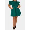L I V D Karina Statement Stretch Neoprene Fit & Flare Dress