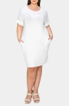 L I V D Mia Everyday T-shirt Dress In White