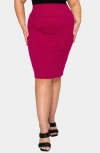 L I V D Molly Pencil Skirt In Magenta