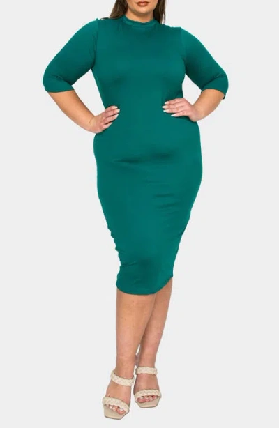 L I V D Mona Midi Dress In Green