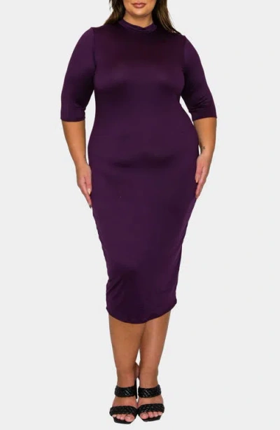 L I V D Mona Midi Dress In Purple