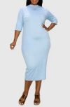 L I V D Mona Midi Dress In Blue