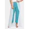 L I V D Walk Through Mesh Pants In Turquoise/aqua