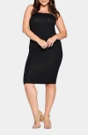 L I V D Willow Strapless Jersey Dress In Black