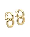 L. Klein Duetto 18k Gold Double Hoop Earrings In Gold