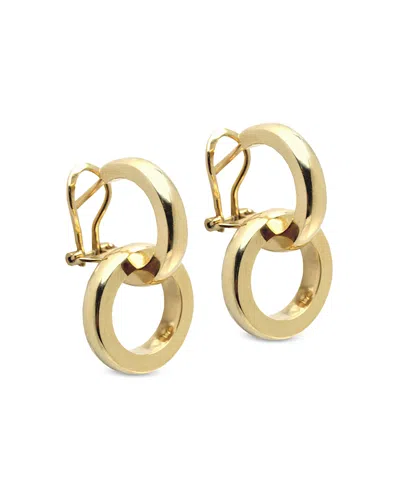 L. Klein Duetto 18k Gold Double Hoop Earrings