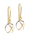 L. Klein Prisma 18k Gold Crystal Quartz Drop Earrings In Gold