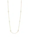 L. Klein Prisma 18k Gold Crystal Quartz Station Chain Necklace In Gold