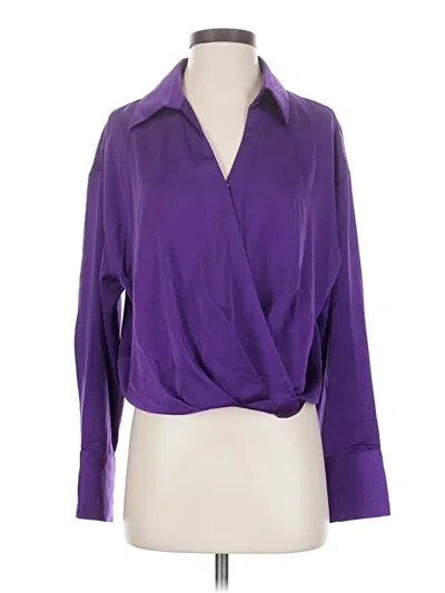 Pre-owned L Love 3/4 Sleeve Blouse In Purple