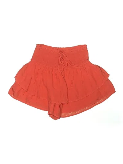Pre-owned L Love Skort In Orange