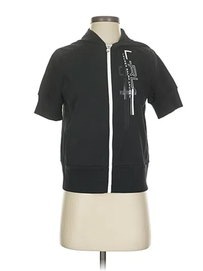 Pre-owned L-rl Lauren Active Ralph Lauren Zip Up Hoodie In Black